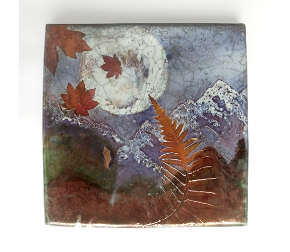 "Moon/Mtn/Leaves/Copper" Wall Plate - Dave & Boni Deal
